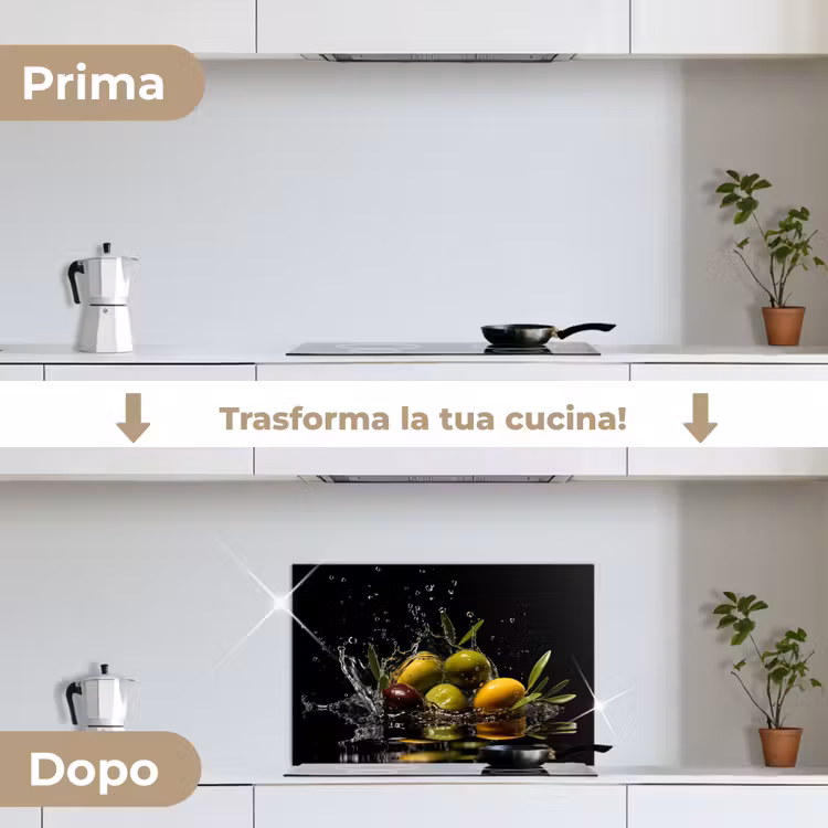 Paraschizzi cucina - Olive - Verde - Acqua - Nero — 7