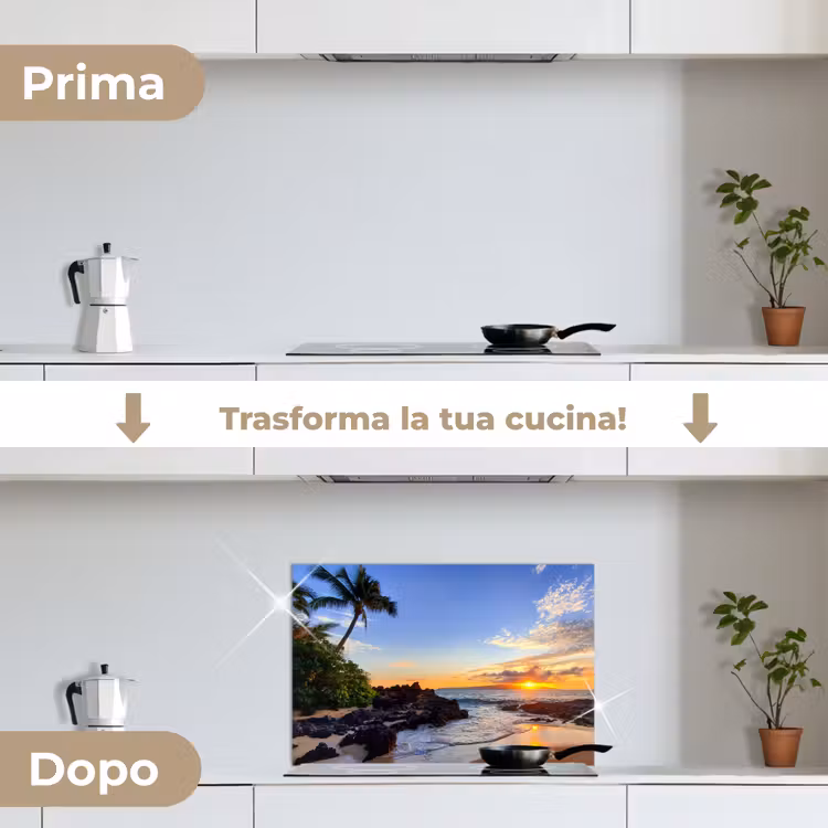 Paraschizzi cucina - Paradiso tropicale al tramonto — 7