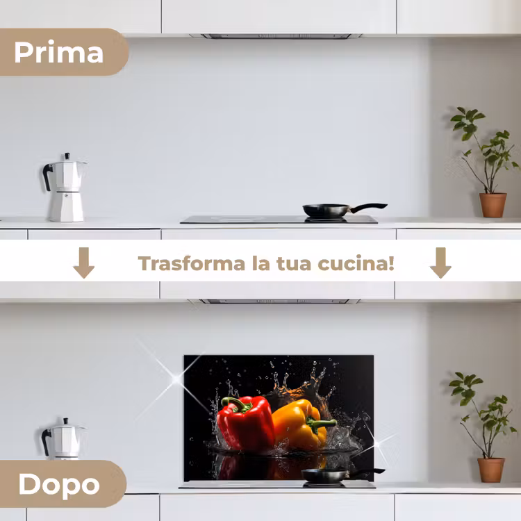 Paraschizzi cucina - Pepe - Acqua - Nero - Vegetale - Rosso - Giallo — 7