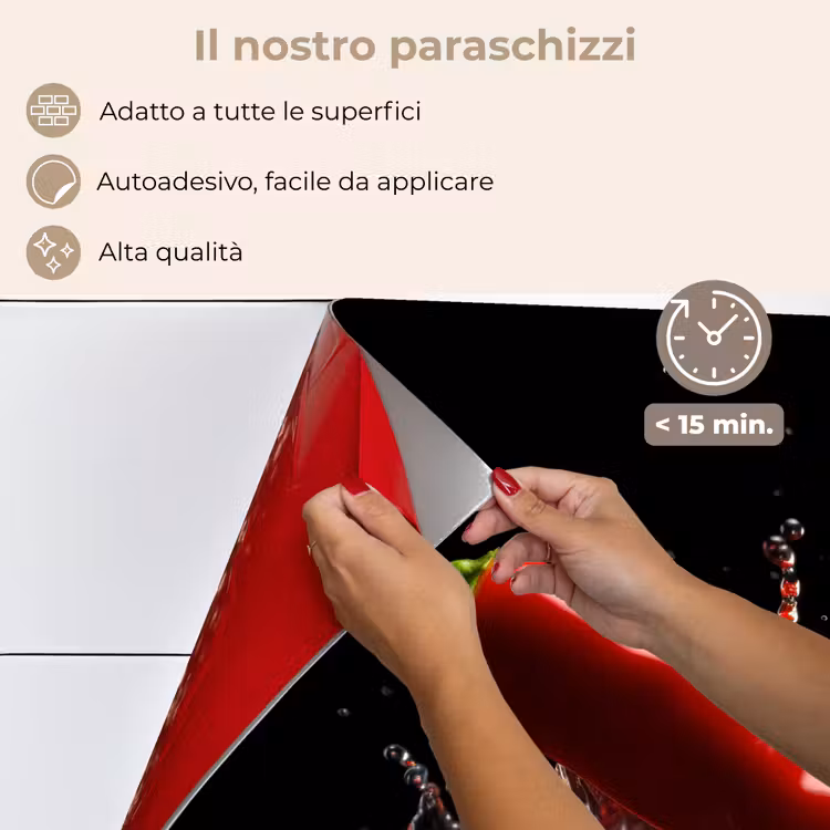 Paraschizzi cucina - Pepe - Rosso - Nero - Acqua - Vegetale — 4