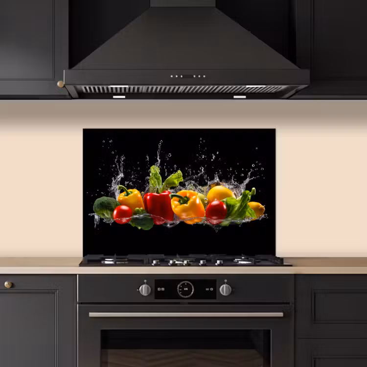 Paraschizzi cucina - Peperone - Acqua - Vegetale - Nero — 5