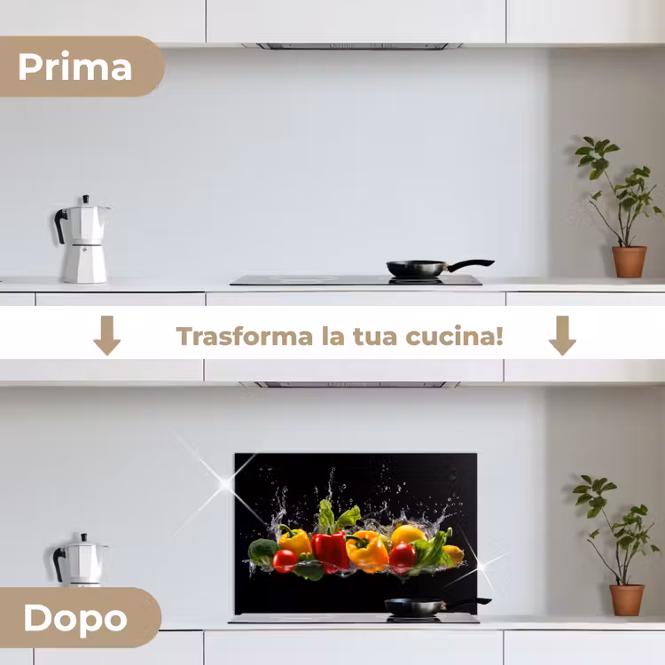 Paraschizzi cucina - Peperone - Acqua - Vegetale - Nero — 7
