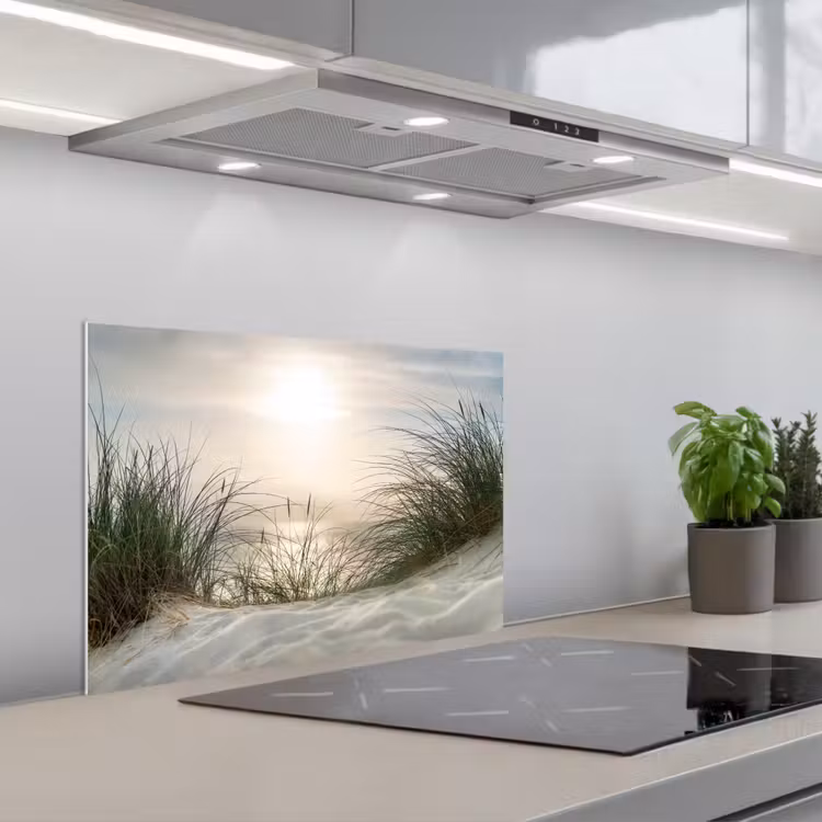 Paraschizzi cucina - Un'alba morbida sulle dune — 1
