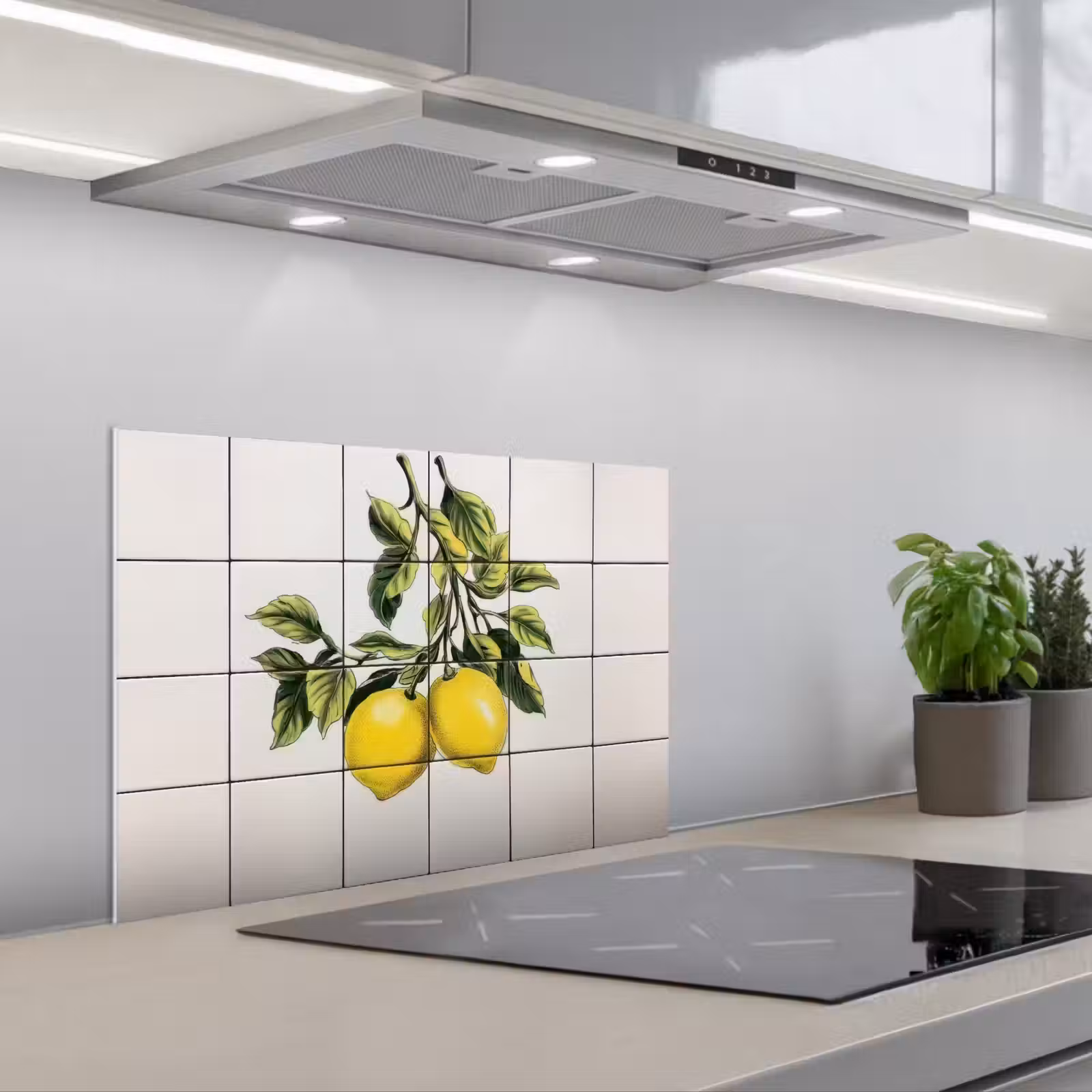 Paraschizzi cucina - Limone - Decorazione - Rami — 1