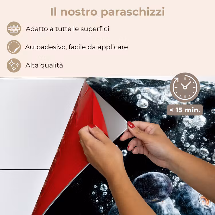 Paraschizzi cucina - Immersione di mirtilli — 4