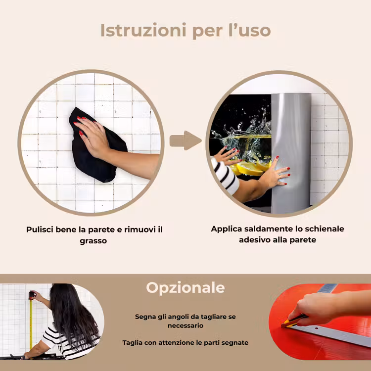 Paraschizzi cucina - Immersione di zuccheri — 6