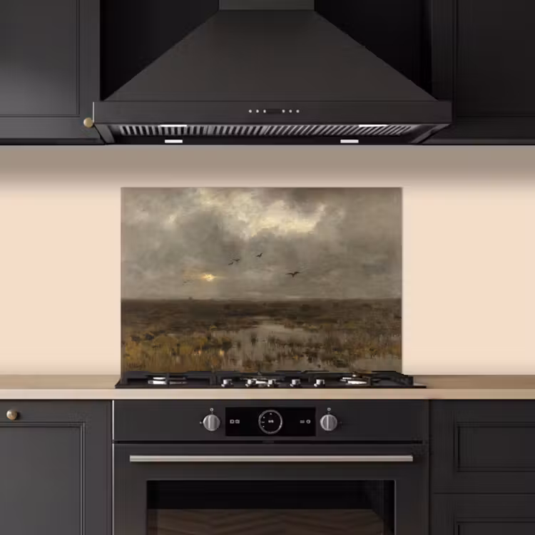 Paraschizzi cucina - La palude - Pittura di Anton Mauve — 5