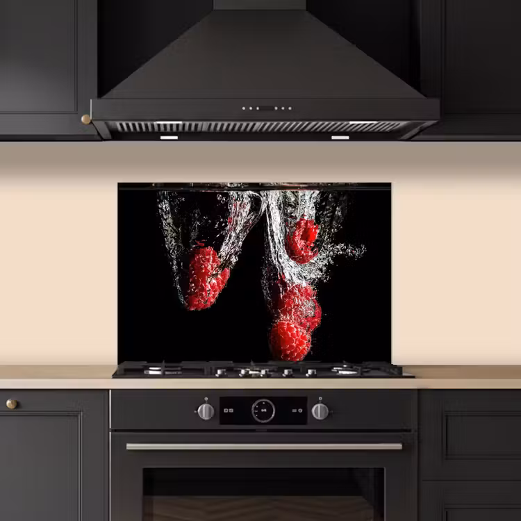 Paraschizzi cucina - Lampone rosso Splash — 5
