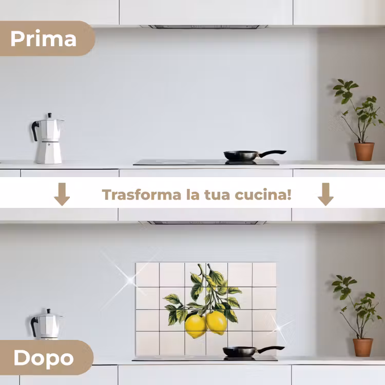 Paraschizzi cucina - Limone - Decorazione - Rami — 7
