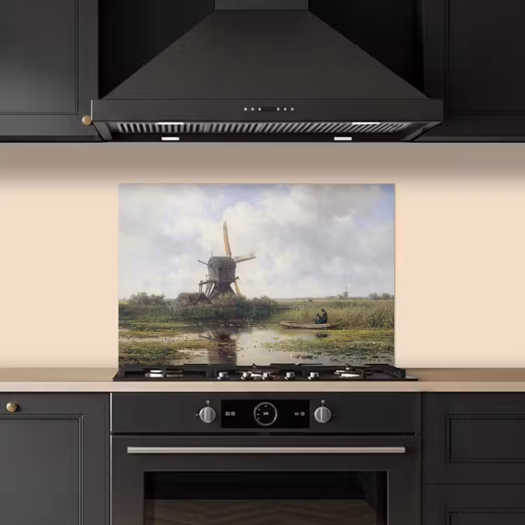 Paraschizzi cucina - Mulino - Willem Roelofs - Antichi maestri - Arte — 5
