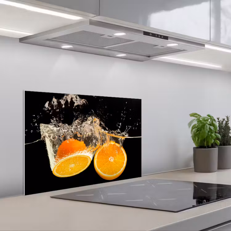 Paraschizzi cucina - Serenata agli spruzzi d'arancia — 1