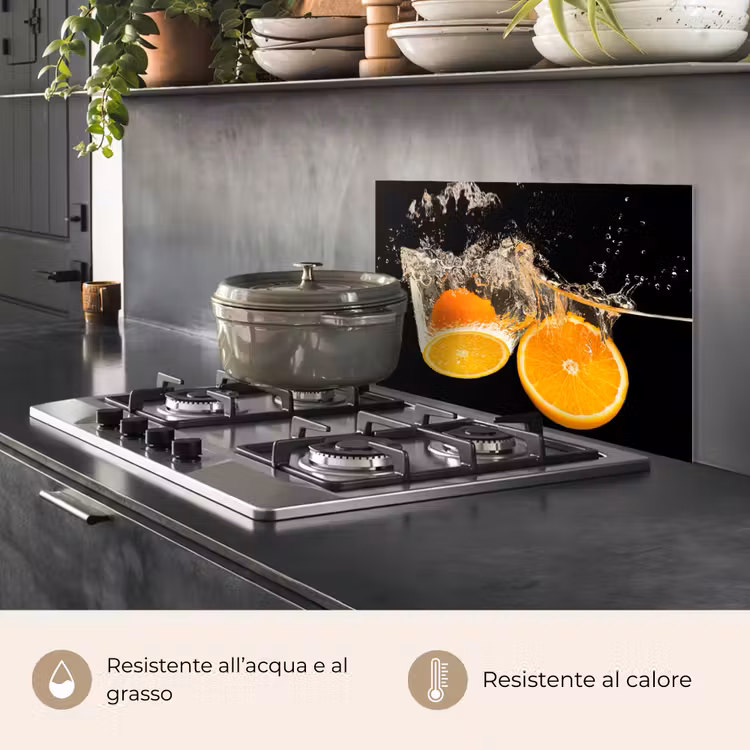 Paraschizzi cucina - Serenata agli spruzzi d'arancia — 2