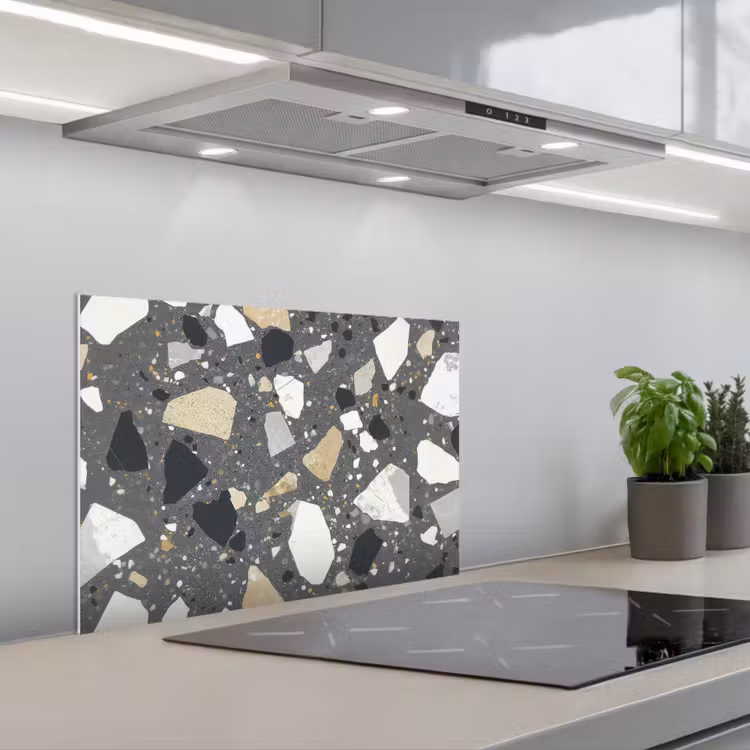 Paraschizzi cucina - Terrazzo - Decorazione - Pietre — 1