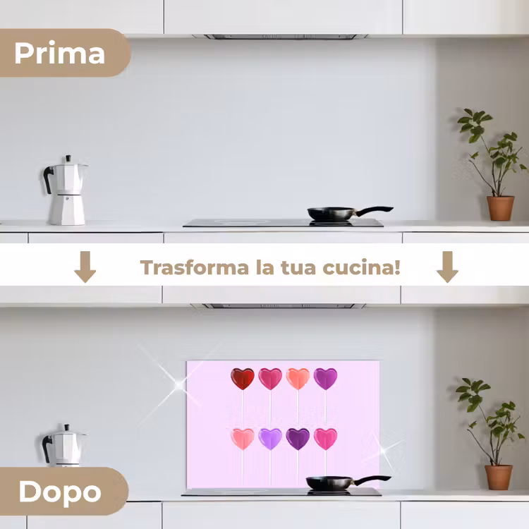 Paraschizzi cucina - Lecca-lecca - Cuore - Rosa - Caramella — 7