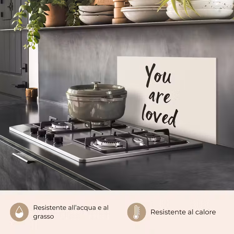 Paraschizzi cucina - Minimalista - Beige - Amore — 2
