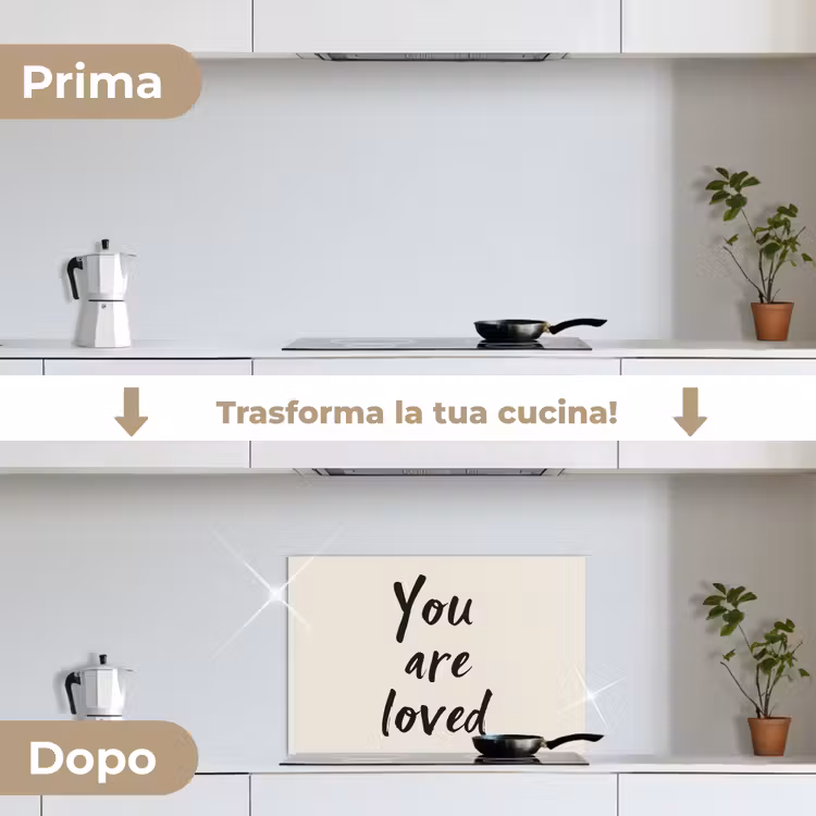 Paraschizzi cucina - Minimalista - Beige - Amore — 7