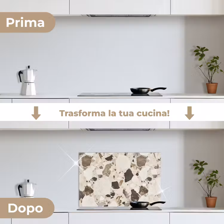 Paraschizzi cucina - Neutro - Pietre - Decorazione - Terrazzo — 7