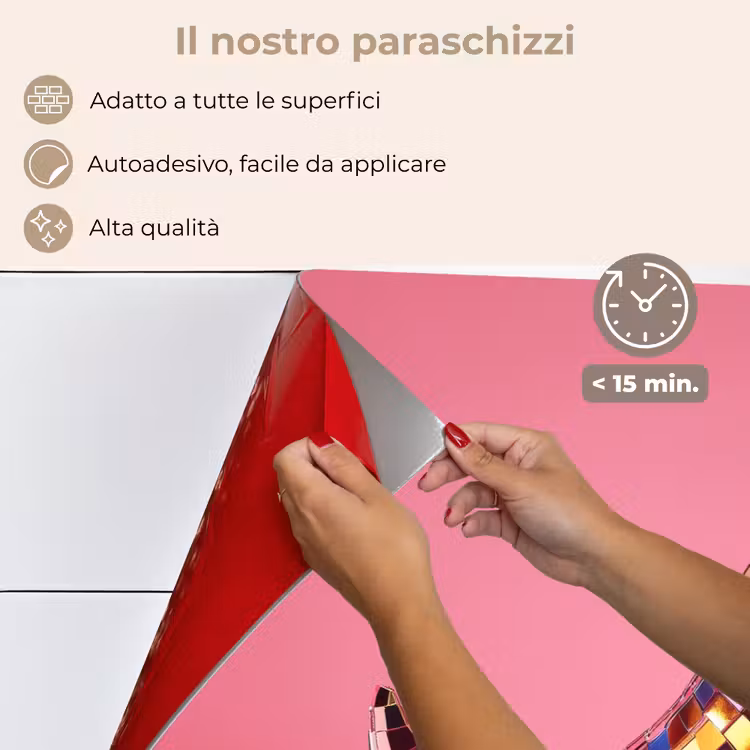 Paraschizzi cucina - Pepe - Disco - Rosso - Glitter — 4
