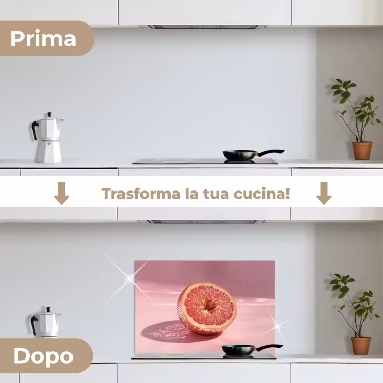Paraschizzi cucina - Pompelmo - Rosa - Disco - Lucido — 7