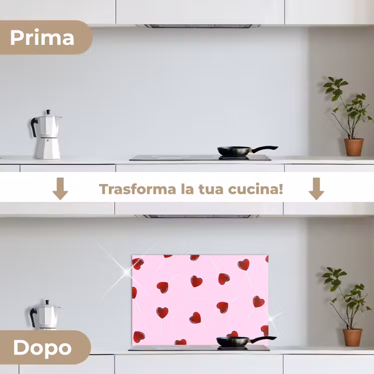 Paraschizzi cucina - Rosa - Cuore - Lecca-lecca - Caramella — 7