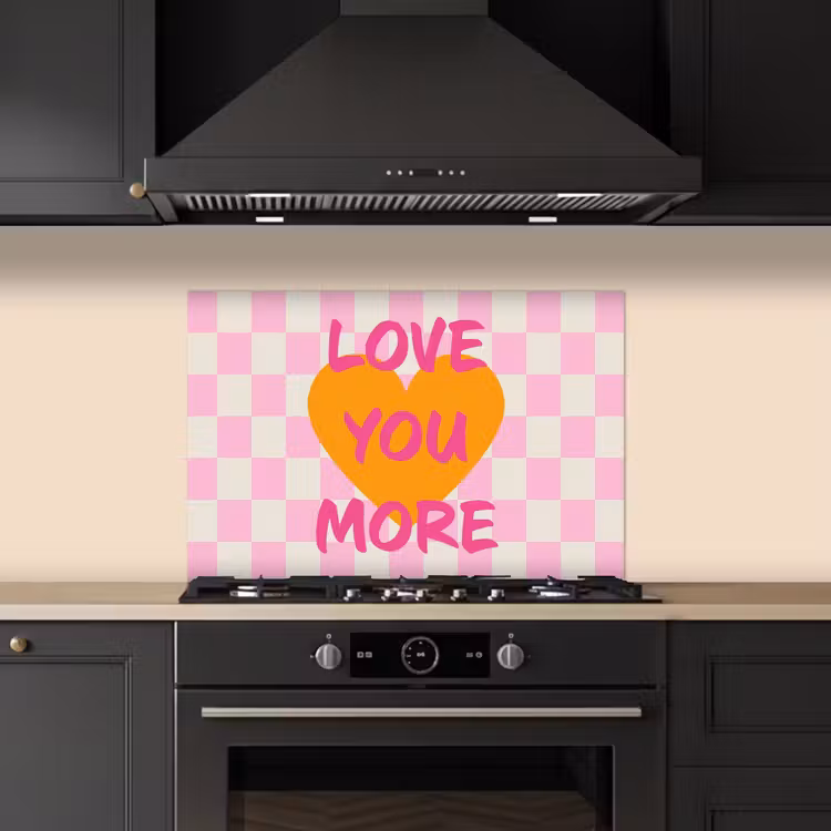 Paraschizzi cucina - San Valentino - Amore - Rosa - Arancione — 5