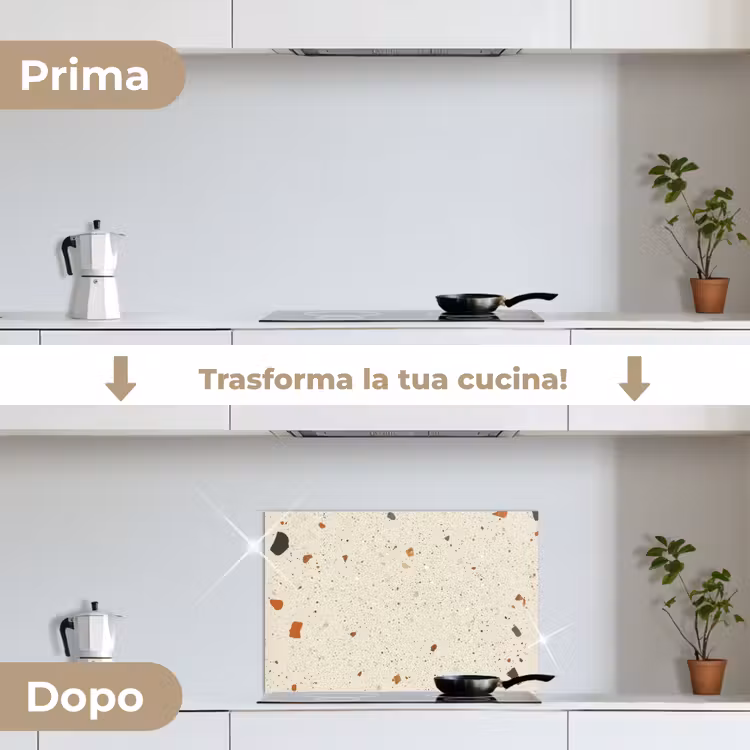 Paraschizzi cucina - Terrazzo - Decorazione - Piastrelle - Modelli — 7
