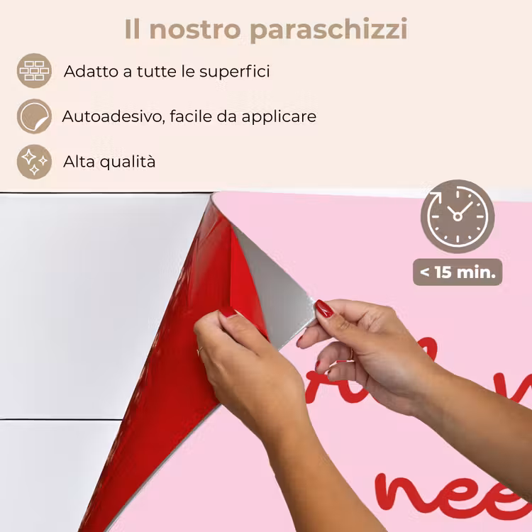Paraschizzi cucina - Testo - Rosa - Amore - Cuore — 4