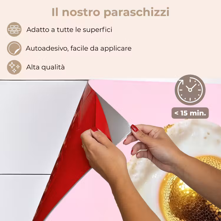 Paraschizzi cucina - Uovo - Discoteca - Colazione - Glitter — 4