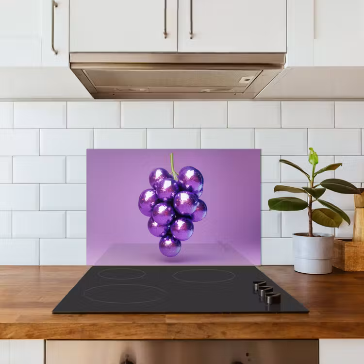 Paraschizzi cucina - Uva - Disco - Glitter - Viola — 3