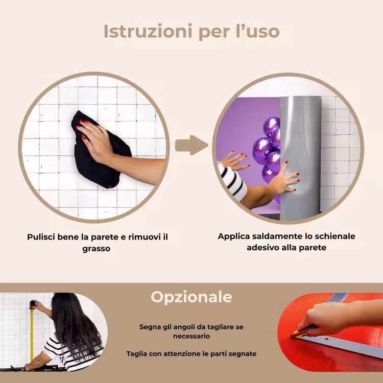 Paraschizzi cucina - Uva - Disco - Glitter - Viola — 6