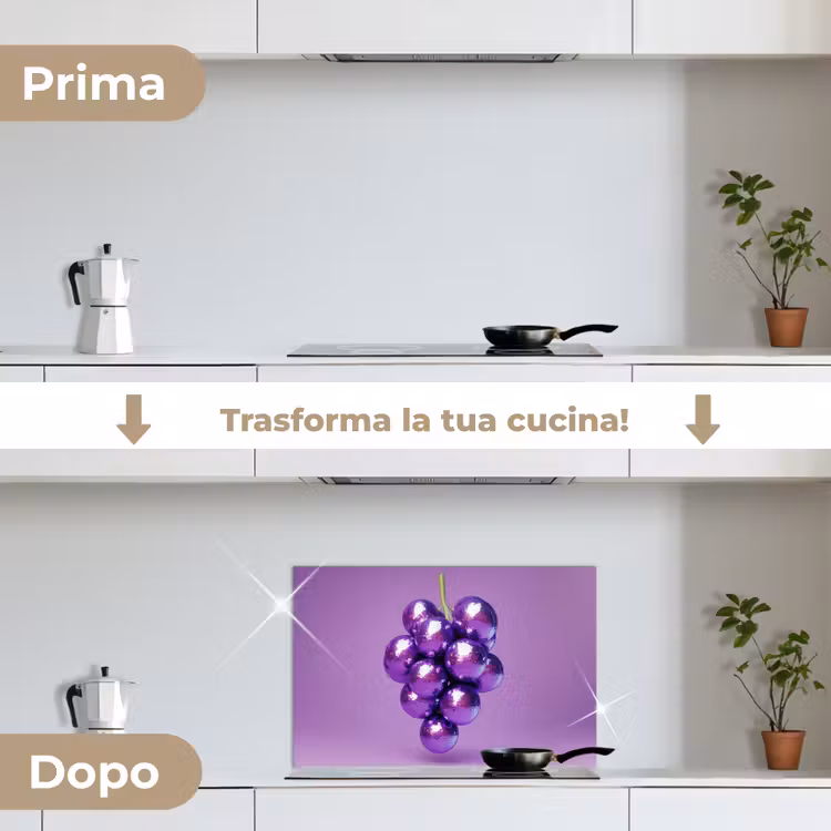 Paraschizzi cucina - Uva - Disco - Glitter - Viola — 7