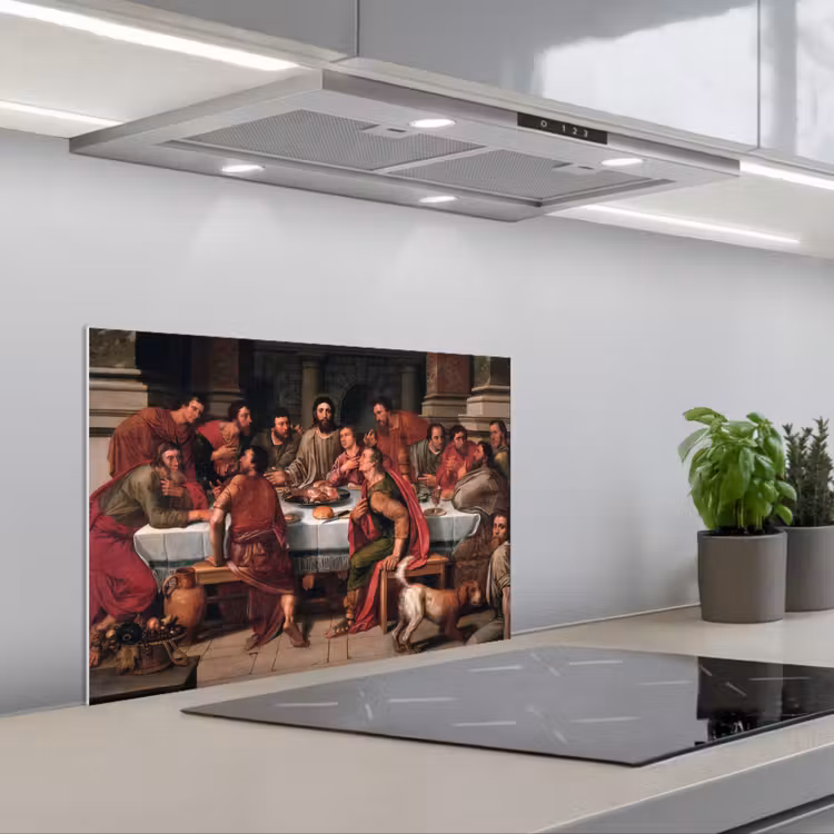Paraschizzi cucina - L'ultima cena - Dipinto di Willem Key — 1