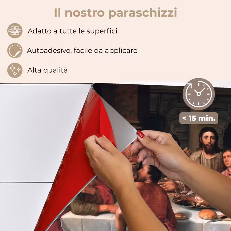 Paraschizzi cucina - L'ultima cena - Dipinto di Willem Key — 4