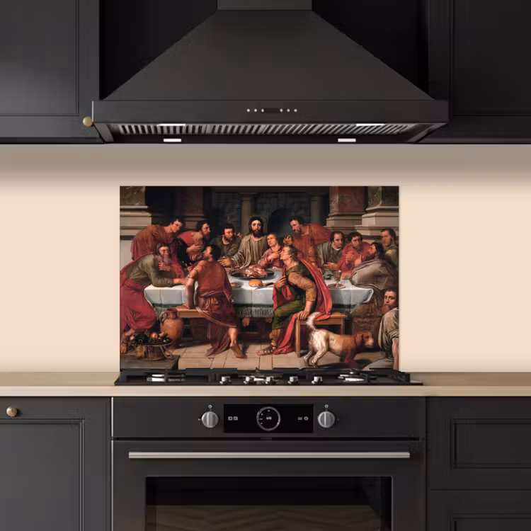 Paraschizzi cucina - L'ultima cena - Dipinto di Willem Key — 5