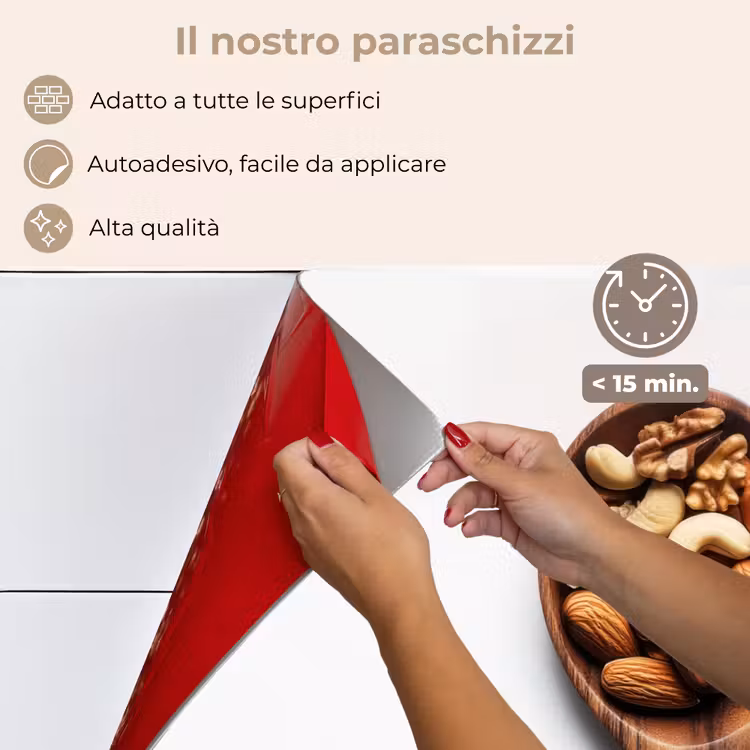 Paraschizzi cucina - Noce - Bianco - Legno — 4
