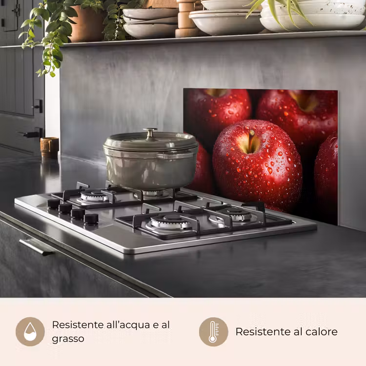 Paraschizzi cucina - Rosso - Mele - Frutta — 2