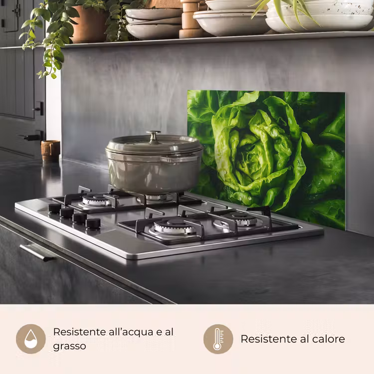 Paraschizzi cucina - Verdure - Lattuga - Verde — 2