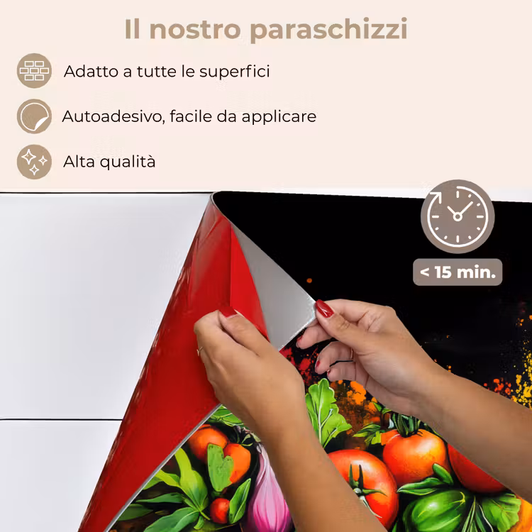 Paraschizzi cucina - Verdure - Cibo - Erbe - Graffiti - Cucina — 4