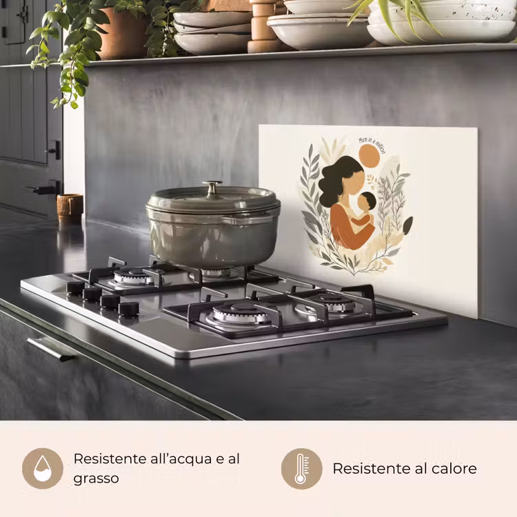 Paraschizzi cucina - Illustrazione - Citazione - Madre — 2