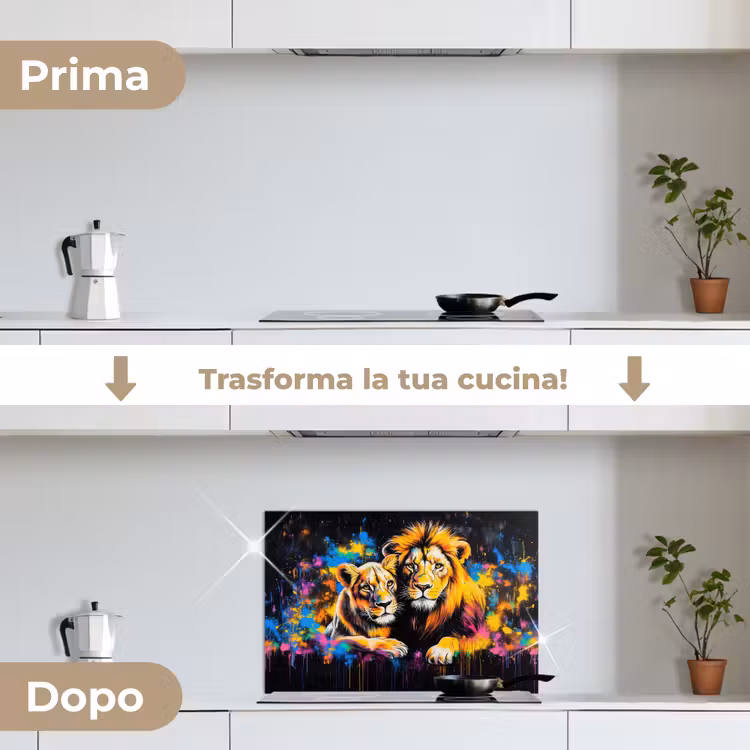 Paraschizzi cucina - Leoni - Pittura - Colori — 7