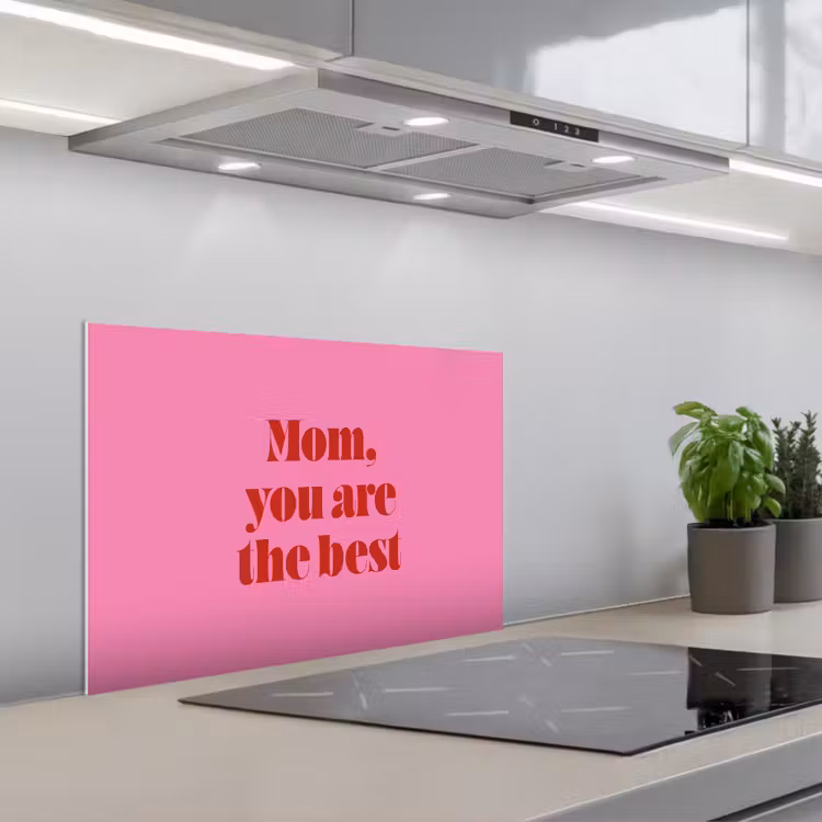 Paraschizzi cucina - Madre - Messaggio - Rosa — 1