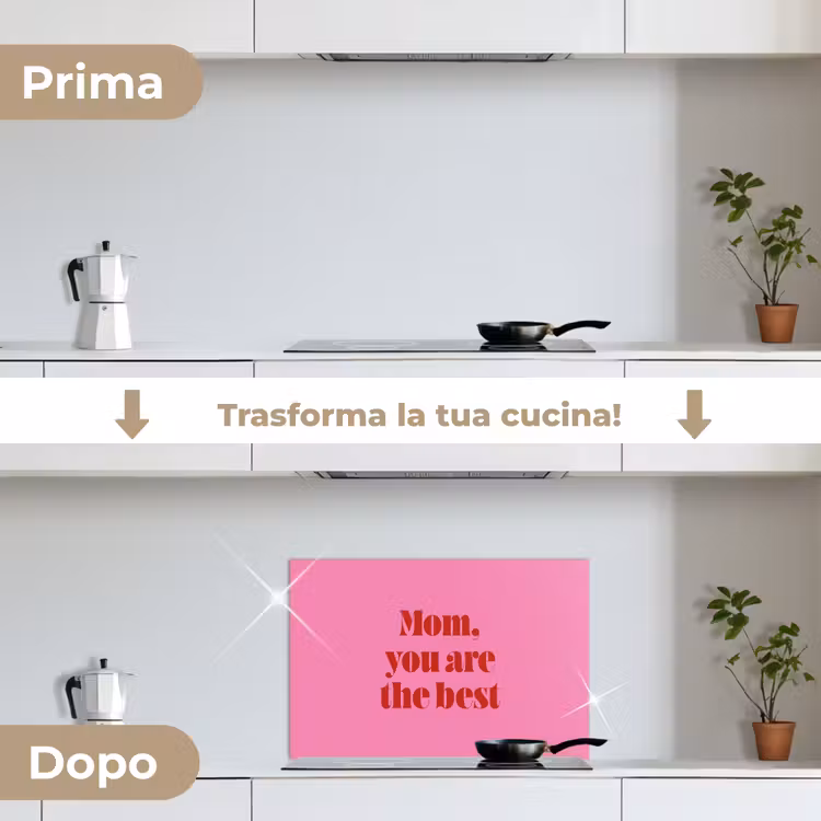 Paraschizzi cucina - Madre - Messaggio - Rosa — 7