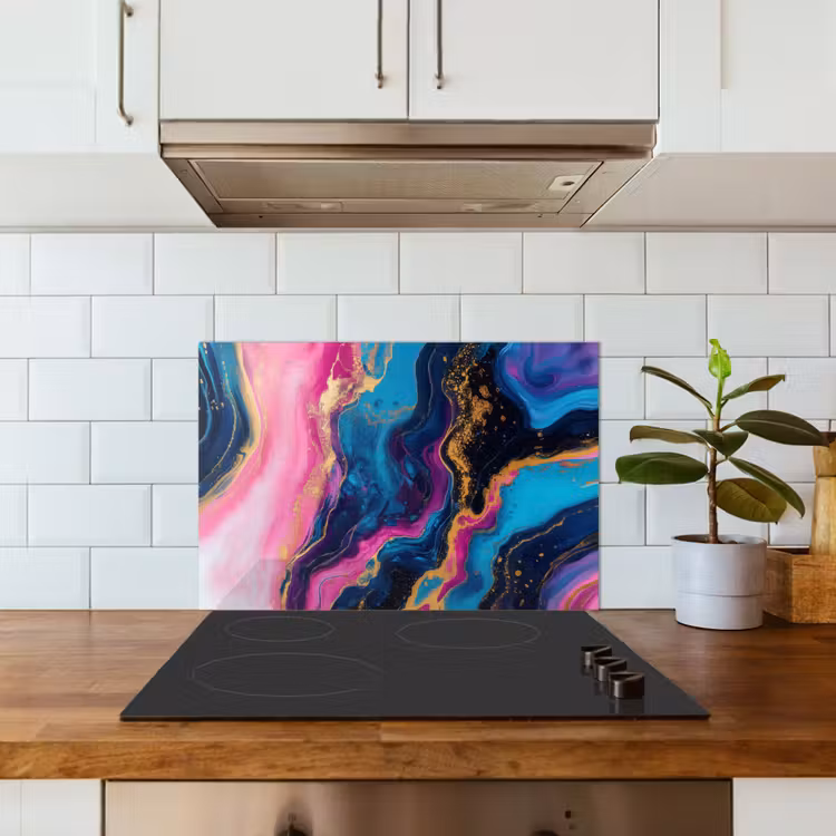 Paraschizzi cucina - Marmo - Moderno - Oro — 3