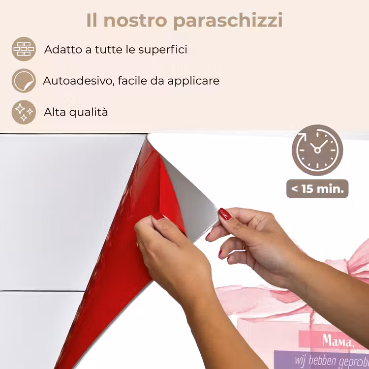 Paraschizzi cucina - Regalo - Fiocco - Testo - Rosa — 4