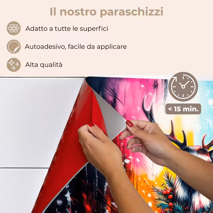 Paraschizzi cucina - Renna - Corna - Ghirlanda - Colorata — 4