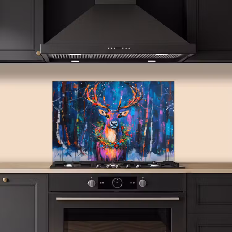 Paraschizzi cucina - Renna - Ghirlanda - Fiaba - Blu — 5