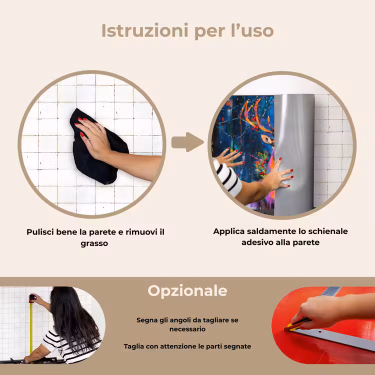 Paraschizzi cucina - Renna - Ghirlanda - Fiaba - Blu — 6