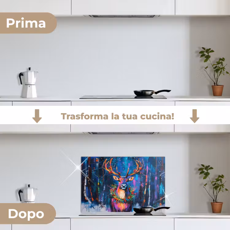 Paraschizzi cucina - Renna - Ghirlanda - Fiaba - Blu — 7