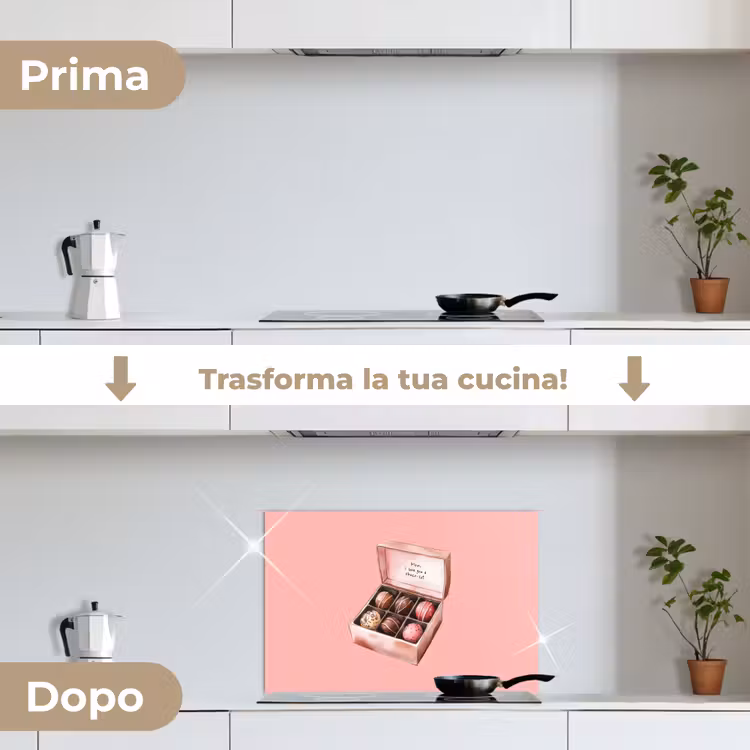 Paraschizzi cucina - Scatola - Bonbons - Amorevole - Testo — 7