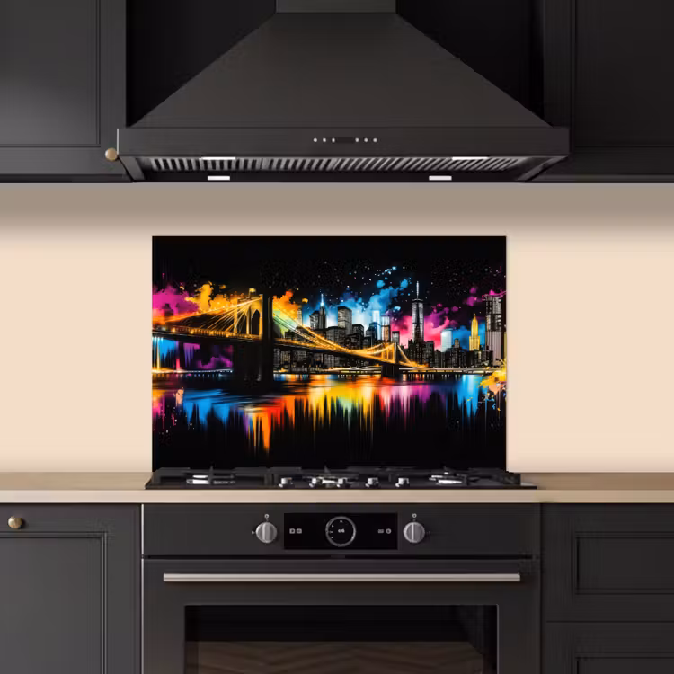 Paraschizzi cucina - Skyline - Ponte - Illuminazione - Colori — 5